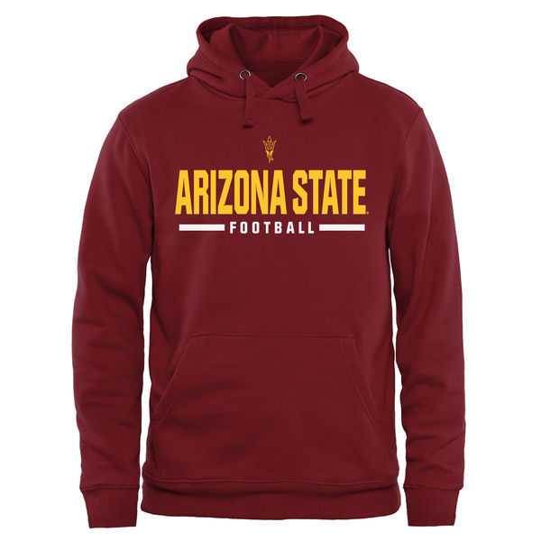 Arizona State Sun Devils Team Logo Red College Pullover Hoodie5
