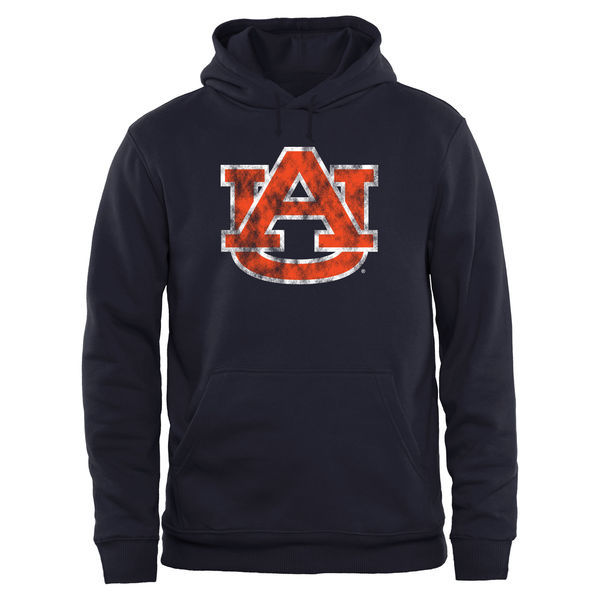 Auburn Tigers Navy Blue Team Logo College Pullover Hoodie2
