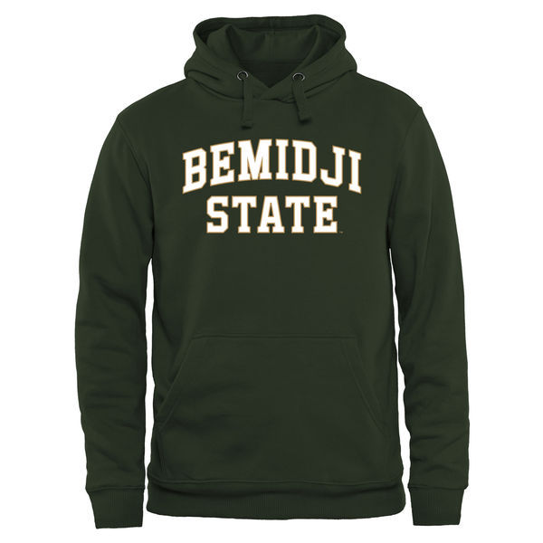 Bemidji State Beavers Team Logo Green College Pullover Hoodie3