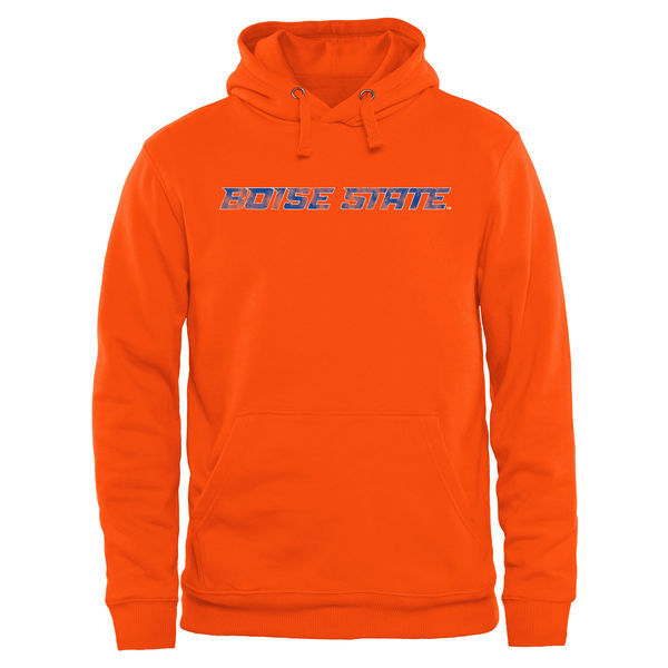 Boise State Broncos Team Logo Orange College Pullover Hoodie