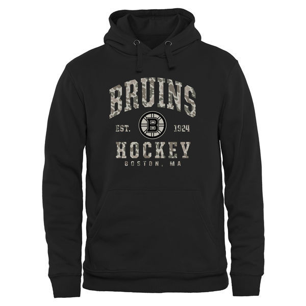 Boston Bruins Black Team Logo Men's Hoodie10
