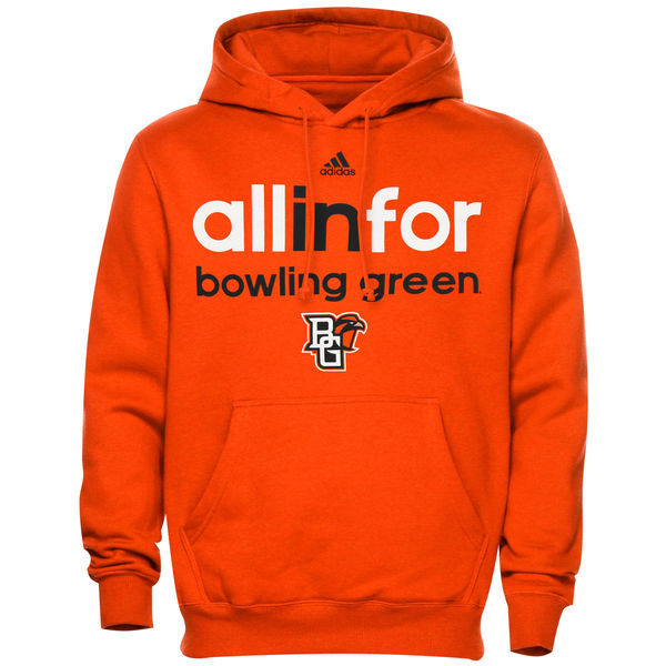 Bowling Green Falcons Team Logo Orange College Pullover Hoodie