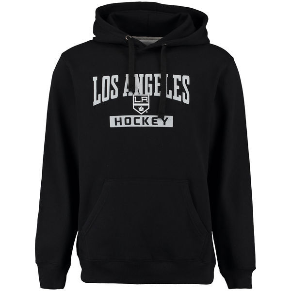 Los Angeles Kings Black Team Logo Men's Pullover Hoodie05