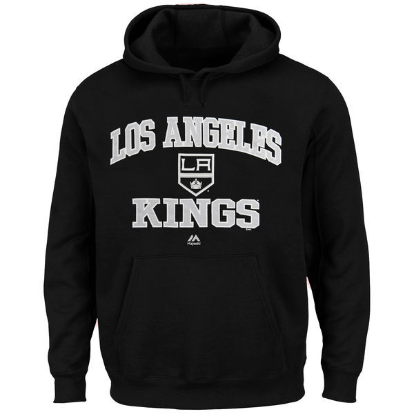 Los Angeles Kings Black Team Logo Men's Pullover Hoodie10