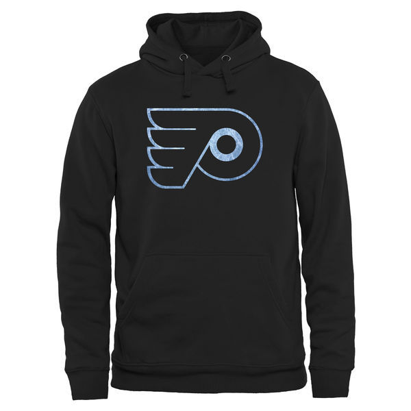 Philadelphia Flyers Black Team Logo Men's Pullover Hoodie03