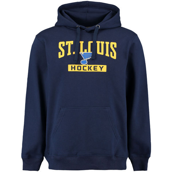 St.Louis Blues Navy Blue Team Logo Men's Pullover Hoodie