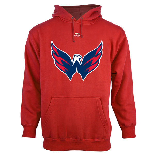 Washington Capitals Red Team Logo Men's Pullover Hoodie03