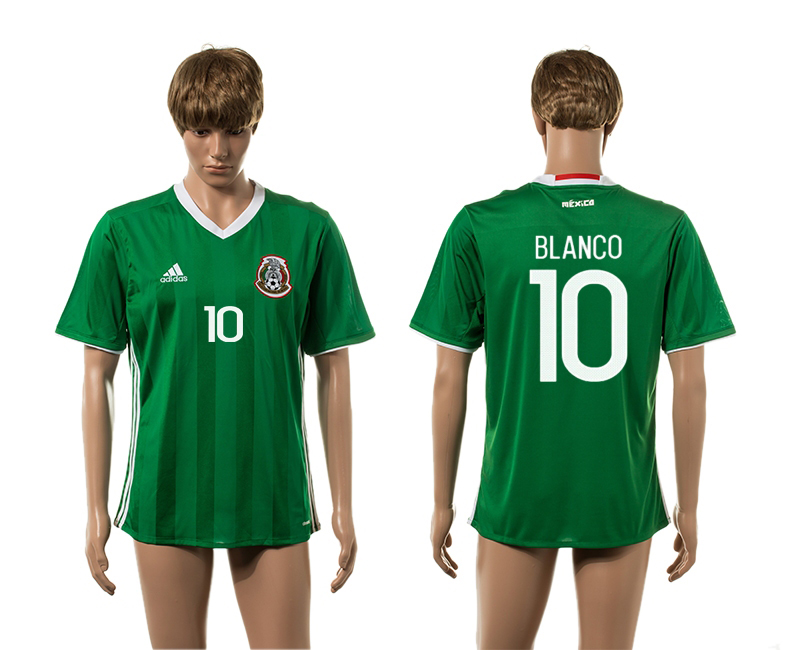 2016-17 Mexico 10 BLANCO Home Thailand Jersey