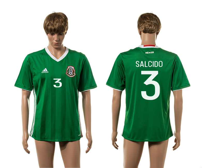 2016-17 Mexico 3 SALCIDO Home Thailand Jersey