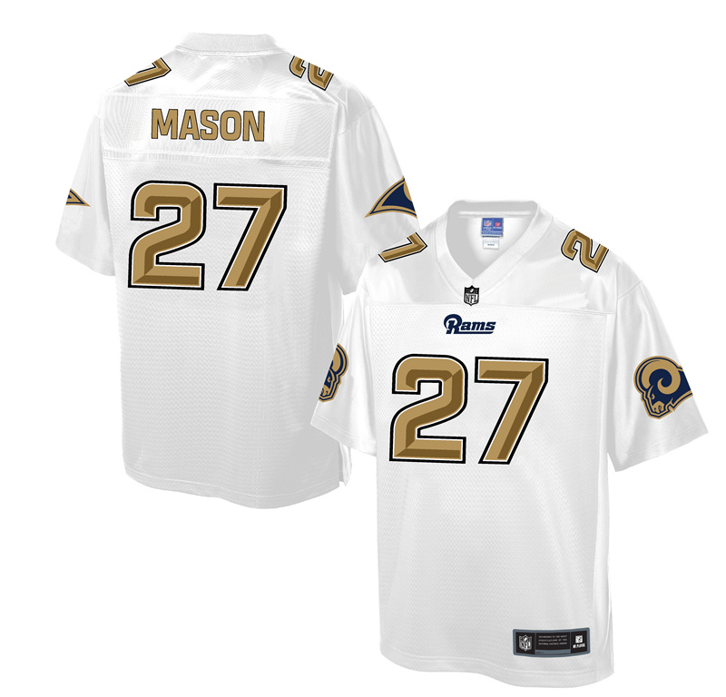 Nike Rams 27 Tre Mason White Pro Line Elite Jersey