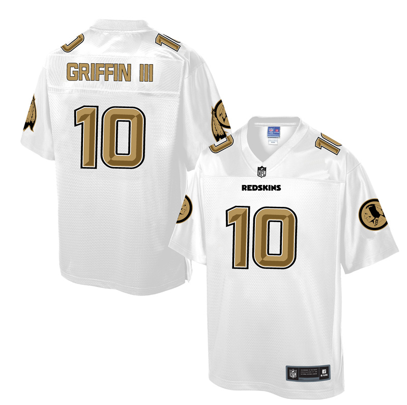 Nike Redskins 10 Robert Griffin III White Pro Line Elite Jersey - Click Image to Close