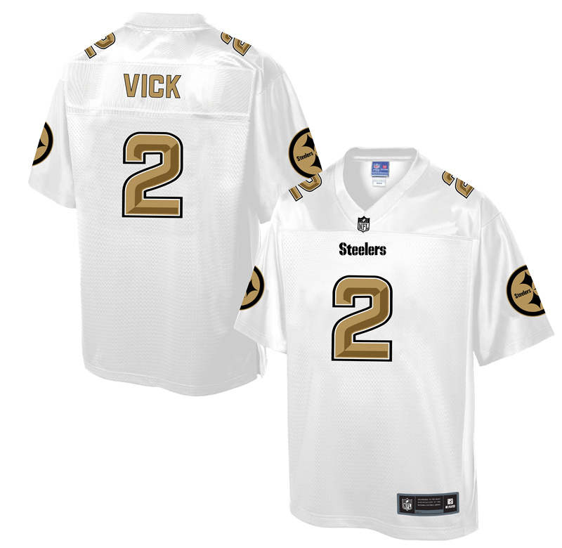 Nike Steelers 2 Michael Vick White Pro Line Elite Jersey