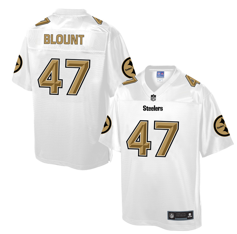Nike Steelers 47 Mel Blount White Pro Line Elite Jersey