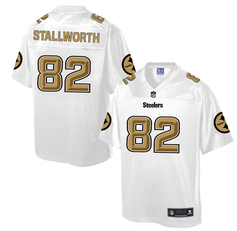 Nike Steelers 82 John Stallworth White Pro Line Elite Jersey