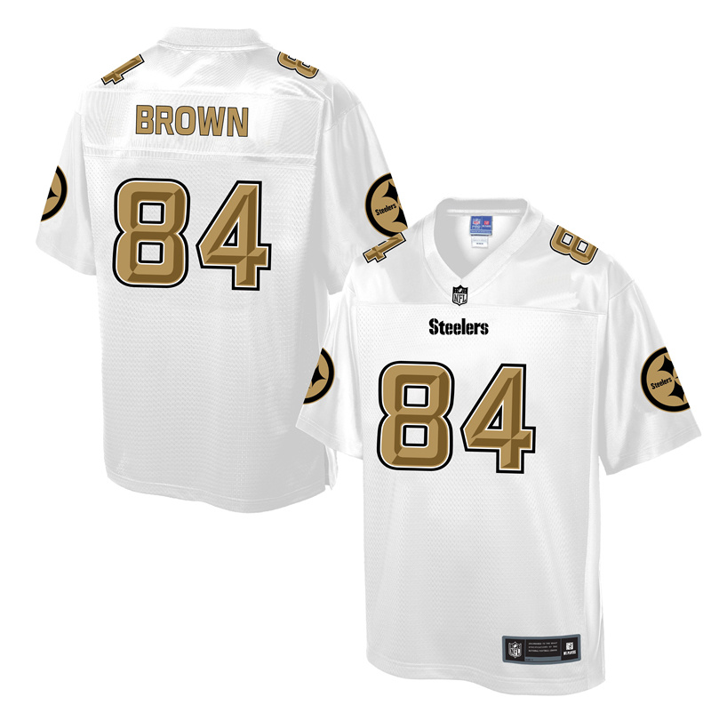Nike Steelers 84 Antonio Brown White Pro Line Elite Jersey