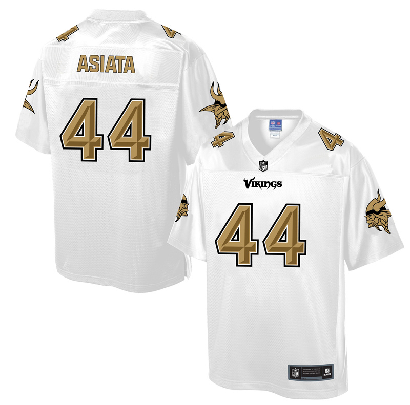 Nike Vikings 44 Matt Asiata White Pro Line Elite Jersey