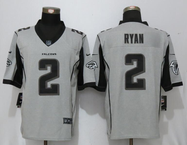 Nike Falcons 2 Matt Ryan Gray Gridiron II Limited Jersey