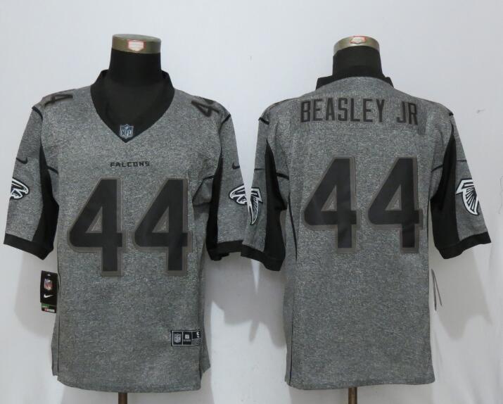Nike Falcons 44 Vic Beasley Jr Gray Gridiron Gray Limited Jersey