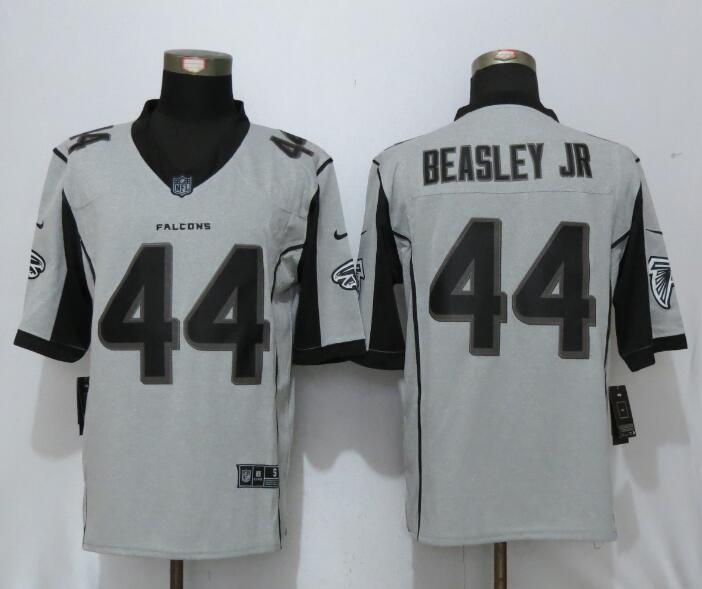 Nike Falcons 44 Vic Beasley Jr Gray Gridiron II Limited Jersey