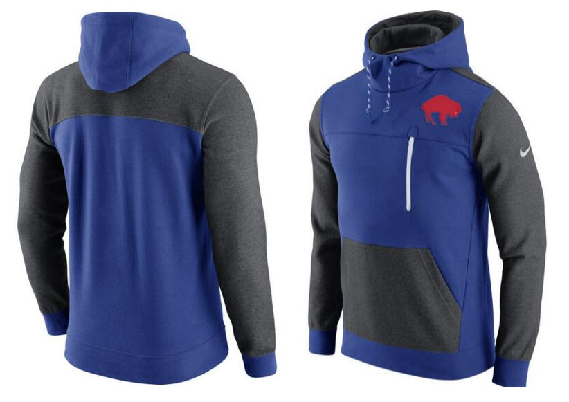 Buffalo Bills Nike AV15 Fleece Pullover Hoodie Royal Charcoal Buffalo Bills Nike AV15 Fleece Pullover Hoodie Royal Charcoal