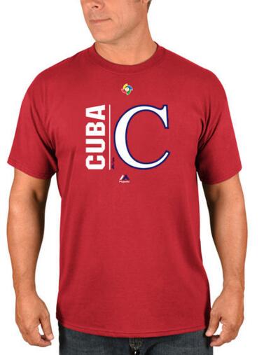 Cuba Baseball Majestic 2017 World Baseball Classic Authentic Collection Team Icon T-Shirt Red