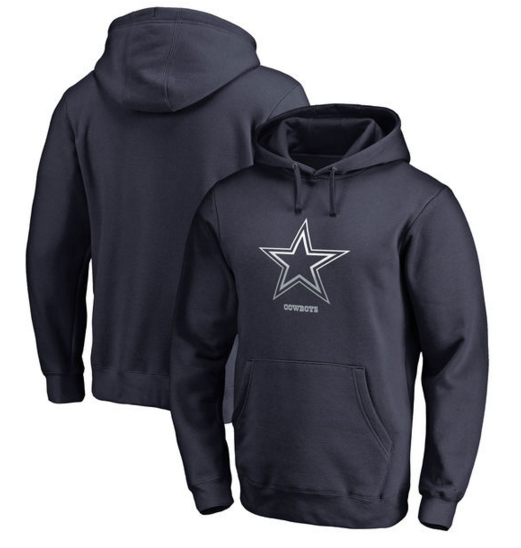 Dallas Cowboys Pro Line by Fanatics Branded Gradient Logo Pullover Hoodie Navy