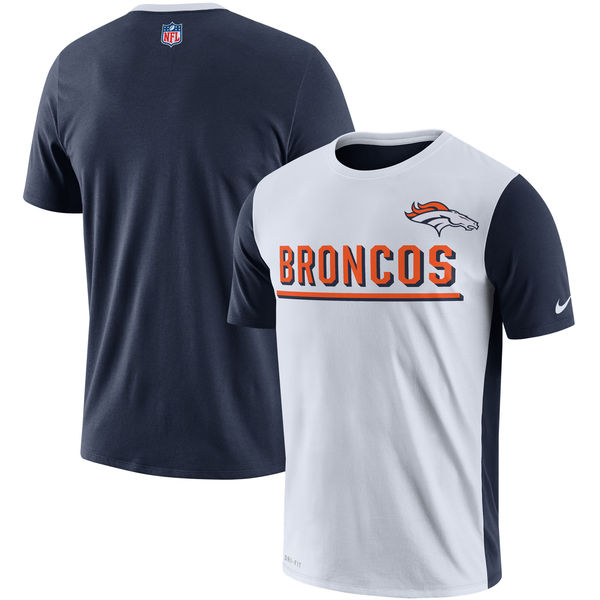 Denver Broncos Nike Champ Drive 2.0 Performance T-Shirt White Denver Broncos Nike Champ Drive 2.0 Performance T-Shirt White