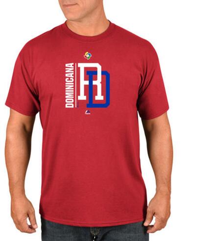 Dominican Republic Baseball Majestic 2017 World Baseball Classic Authentic Collection Team Icon T-Shirt Red