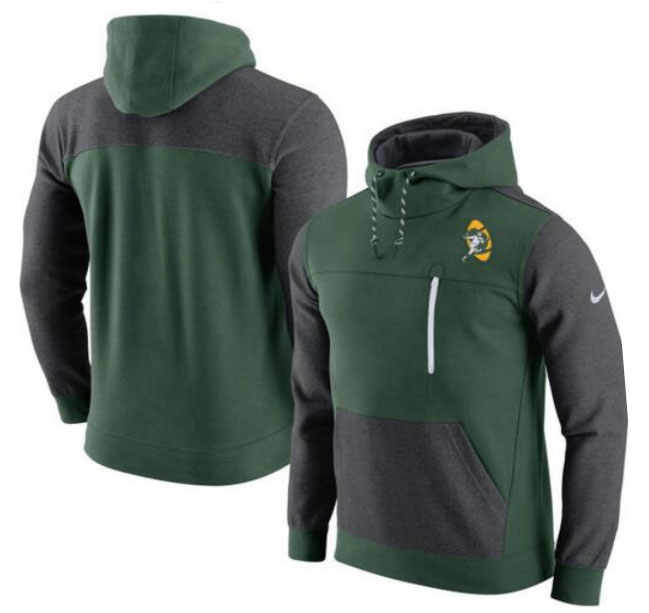Green Bay Packers Nike AV15 Fleece Pullover Hoodie Green Charcoal Green Bay Packers Nike AV15 Fleece Pullover Hoodie Green Charcoal