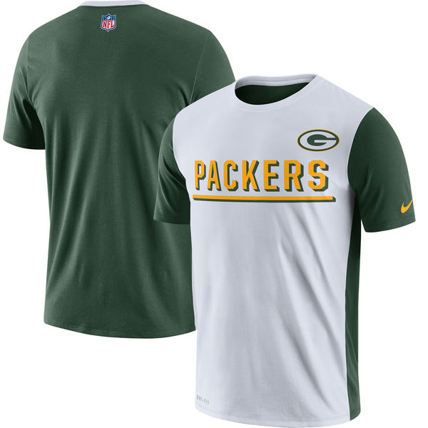 Green Bay Packers Nike Champ Drive 2.0 Performance T-Shirt White