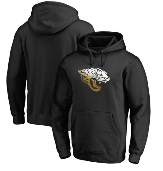 Jacksonville Jaguars Pro Line by Fanatics Branded Gradient Logo Pullover Hoodie Black
