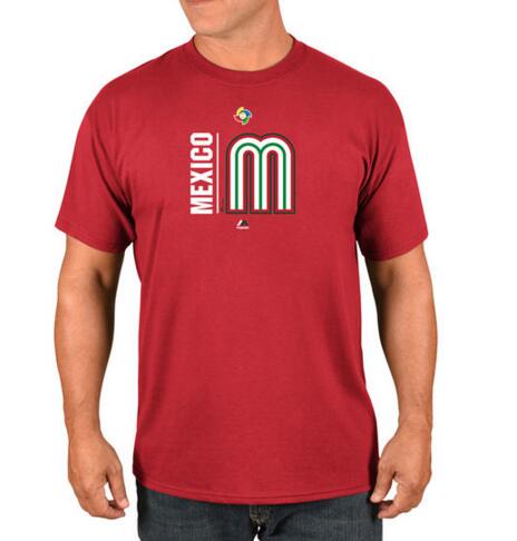 Mexico Baseball Majestic 2017 World Baseball Classic Authentic Collection Team Icon T-Shirt Red