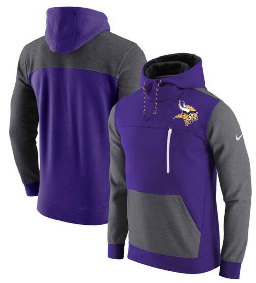 Minnesota Vikings Nike AV15 Fleece Pullover Hoodie Purple