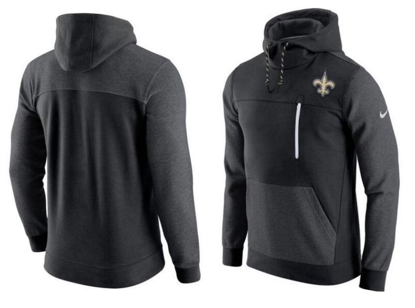 New Orleans Saints Nike AV15 Fleece Pullover Hoodie Black New Orleans Saints Nike AV15 Fleece Pullover Hoodie Black