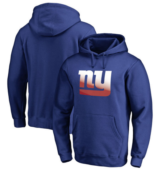 New York Giants Pro Line by Fanatics Branded Gradient Logo Pullover Hoodie Royal