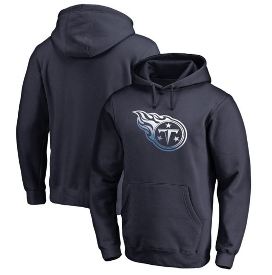 Tennessee Titans Pro Line by Fanatics Branded Gradient Logo Pullover Hoodie Navy