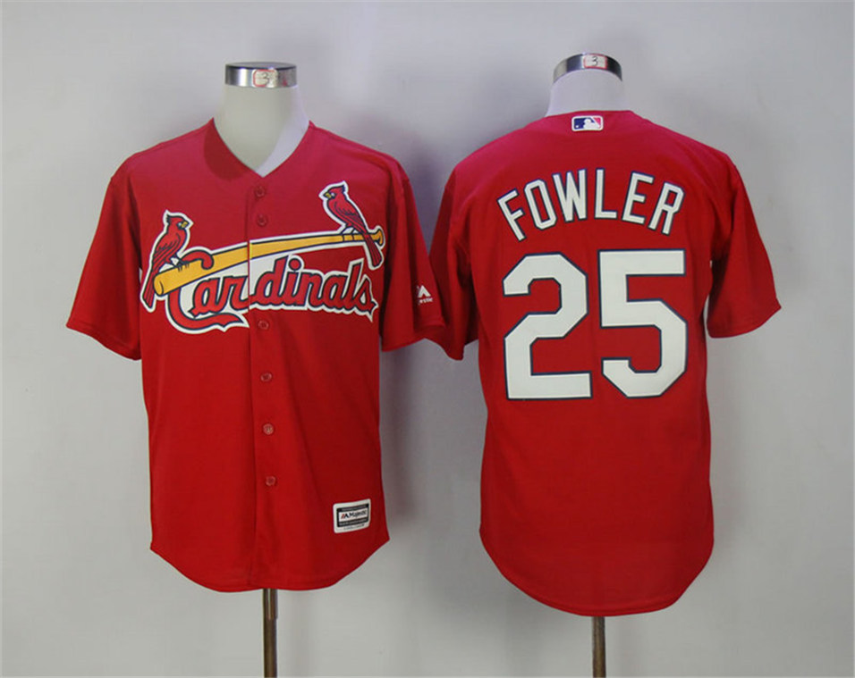 Cardinals 25 Dexter Fowler Red Cool Base Jersey