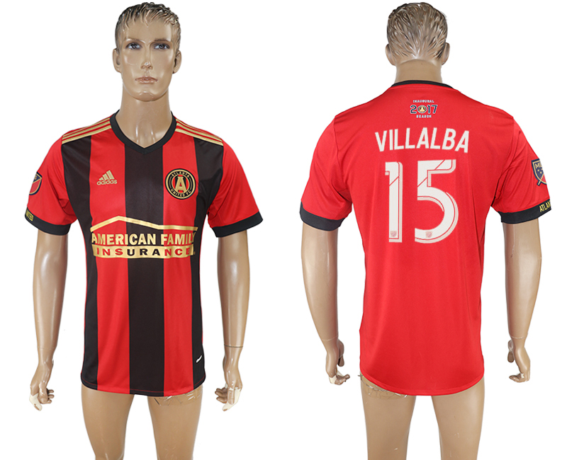 2017-18 Atlanta United FC 15 VILLALBA Home Thailand Soccer Jersey 2017-18 Atlanta United FC 15 VILLALBA Home Thailand Soccer Jersey