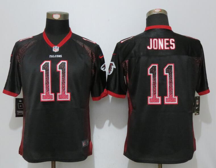 Nike Falcons 11 Julio Jones Black Women Drift Fashion Jersey