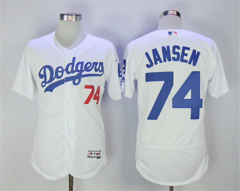 Dodgers 74 Kenley Jansen White Flexbase Jersey