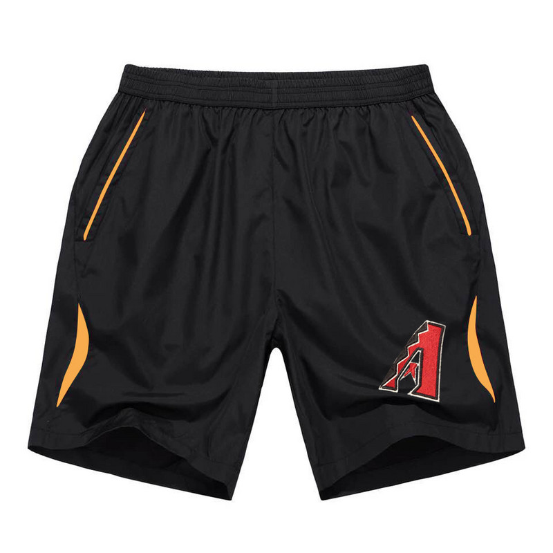 Men's Arizona Diamondbacks Black Gold Stripe MLB Shorts