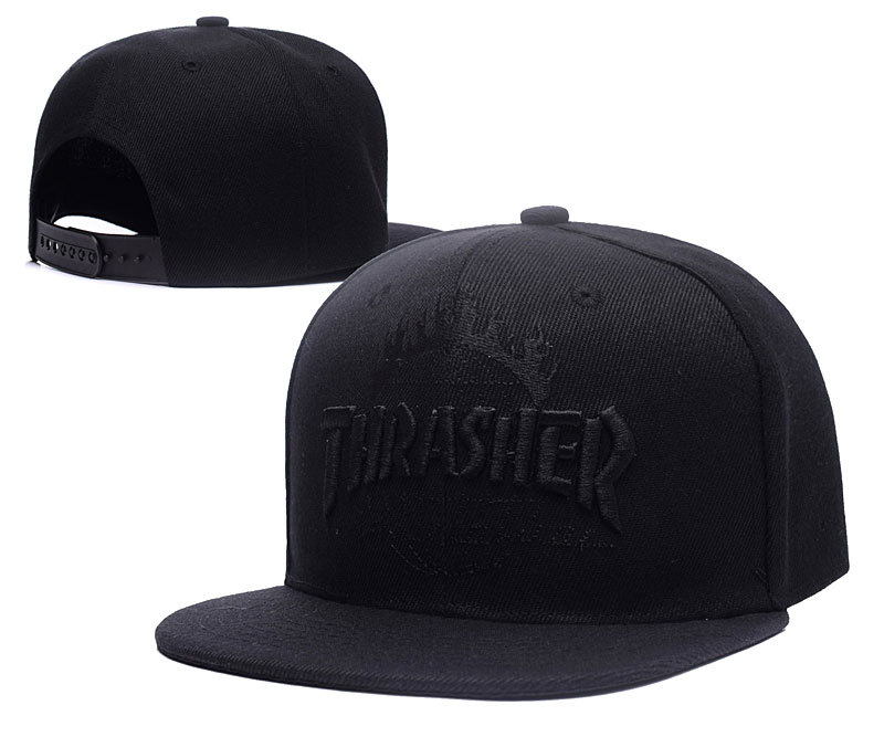 Thrasher Black Fashion Adjustable Hat LH2