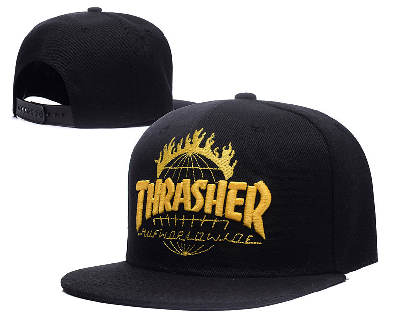 Thrasher Black Fashion Adjustable Hat LH3
