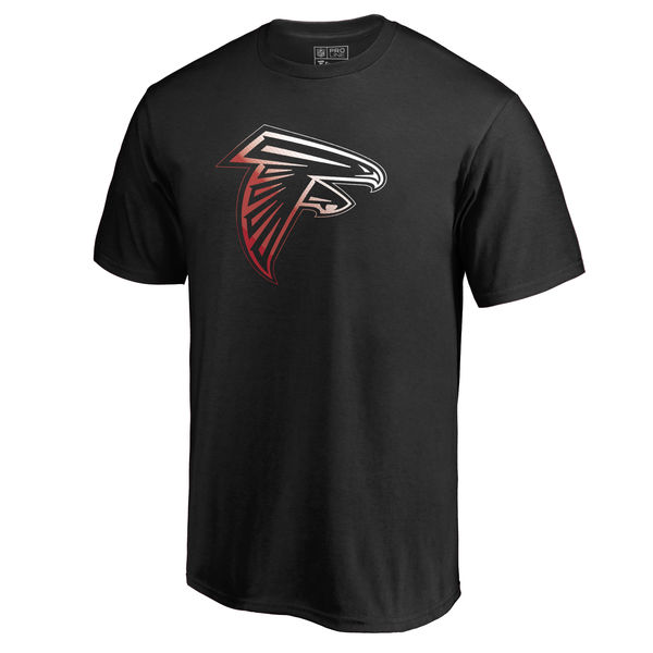 Atlanta Falcons Pro Line by Fanatics Branded Black Big & Tall Gradient Logo T-Shirt