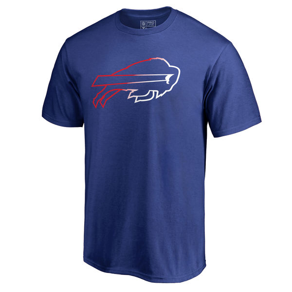 Buffalo Bills Pro Line by Fanatics Branded Royal Big & Tall Gradient Logo T-Shirt