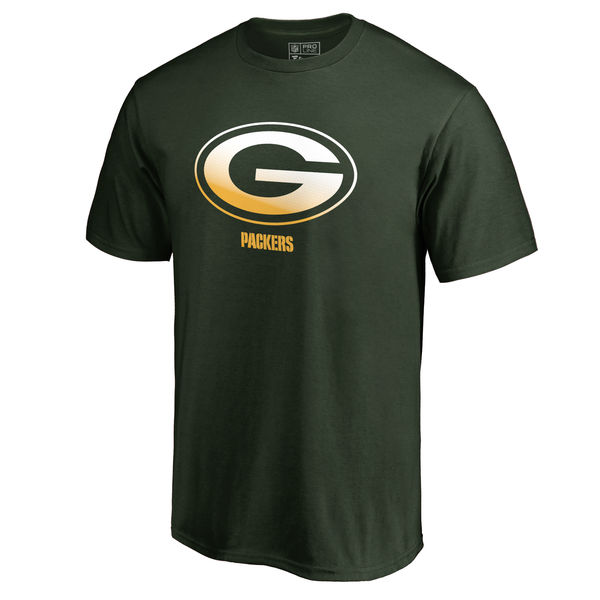 Green Bay Packers Pro Line by Fanatics Branded Green Big & Tall Gradient Logo T-Shirt