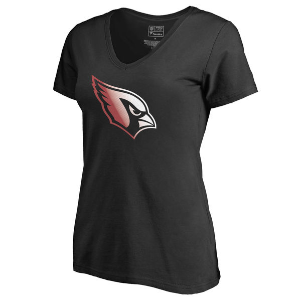 Women's Arizona Cardinals Pro Line by Fanatics Branded Black Big & Tall Gradient Logo T-Shirt