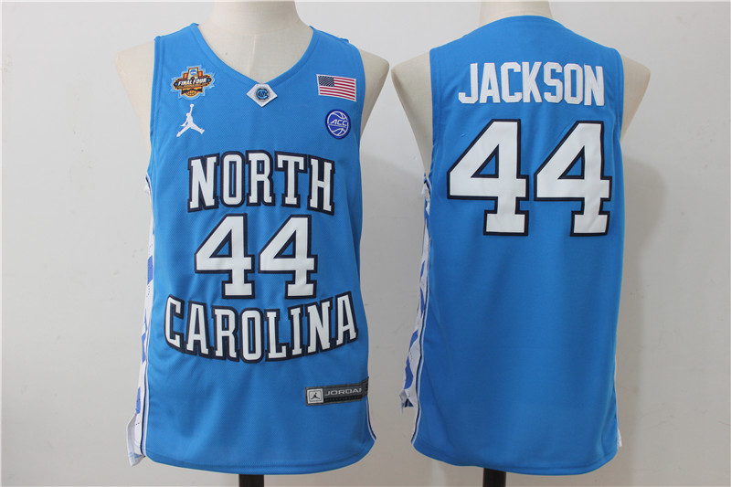 North Carolina Tar Heels 44 Justin Jackson Blue College Basketball Jersey