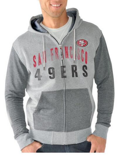 San Francisco 49ers G III Sports by Carl Banks Safety Tri Blend Full Zip Hoodie Heathered Gray