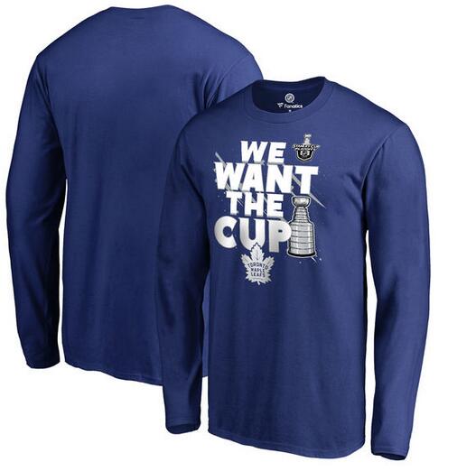Toronto Maple Leafs Fanatics Branded 2017 NHL Stanley Cup Playoffs Participant Blue Line Long Sleeve T Shirt Royal